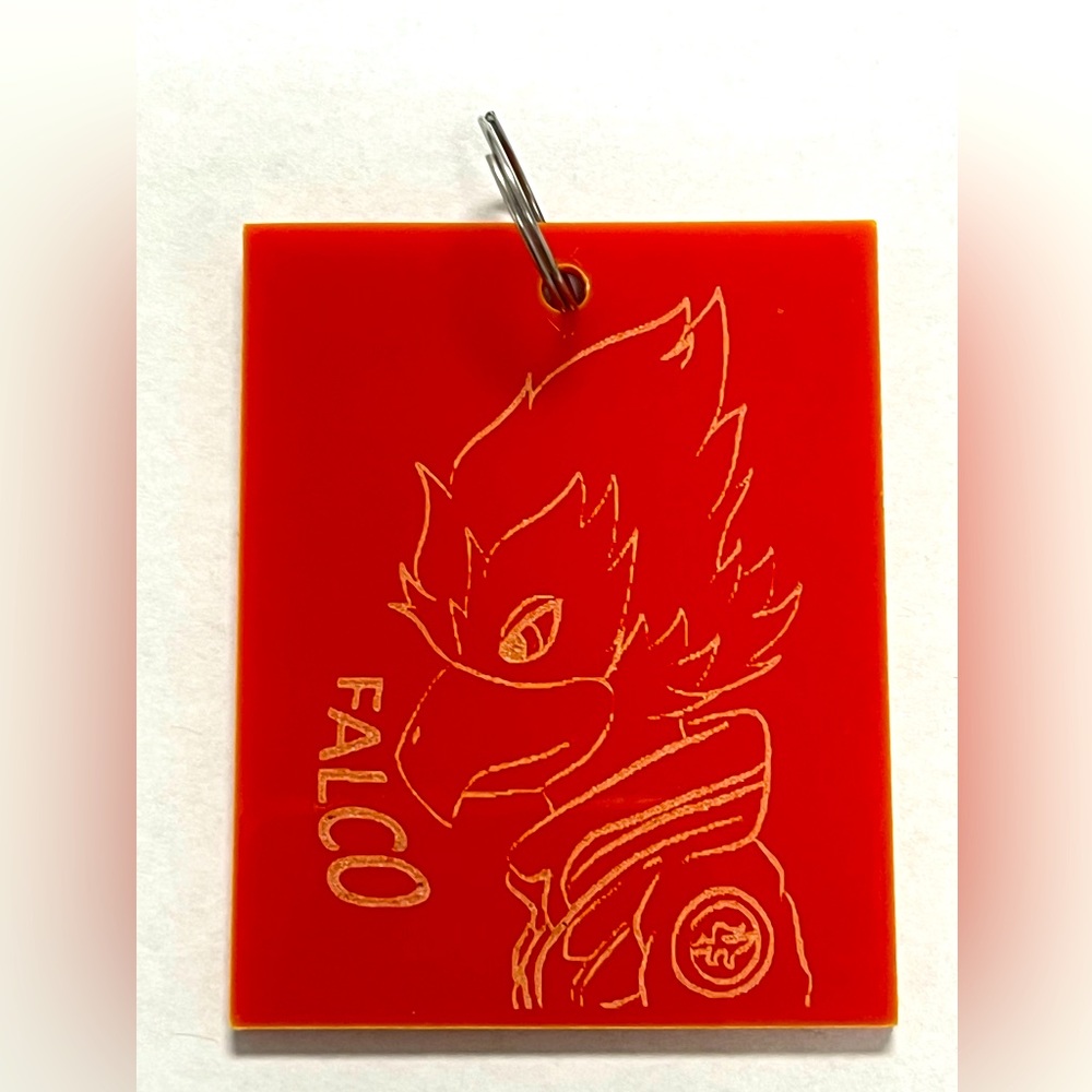 Smash Bros FALCO Melee Keychain